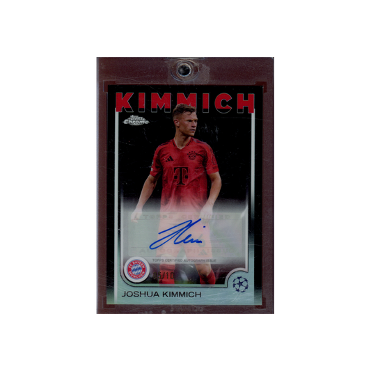 Joshua Kimmich 2025 Topps Chrome Auto Black Refractor /10