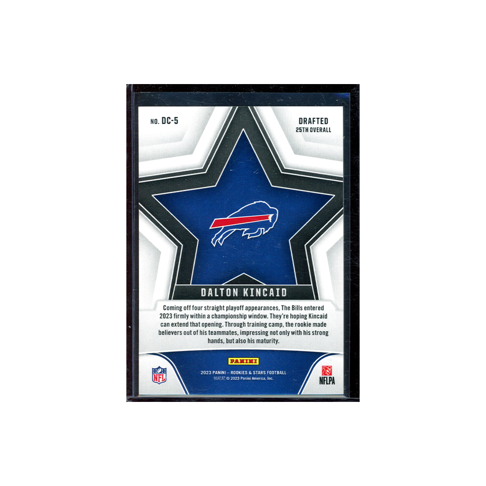 Dalton Kincaid 2023 Panini Rookies &amp; Stars Football Rookie Draft Class Orange /125