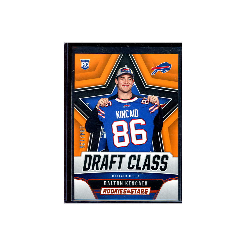 Dalton Kincaid 2023 Panini Rookies &amp; Stars Football Rookie Draft Class Orange /125