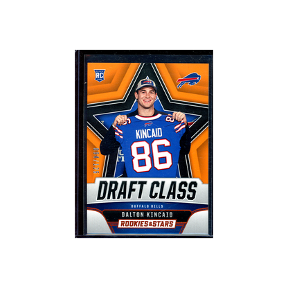 Dalton Kincaid 2023 Panini Rookies &amp; Stars Football Rookie Draft Class Orange /125