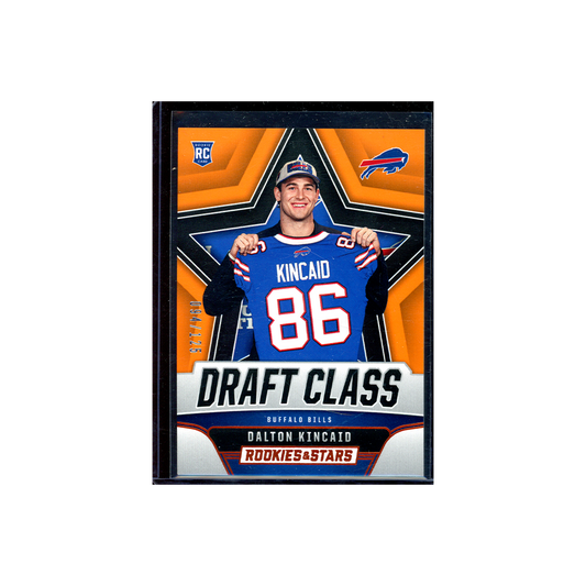 Dalton Kincaid 2023 Panini Rookies &amp; Stars Football Rookie Draft Class Orange /125