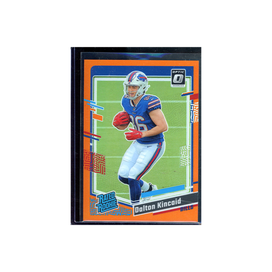 Dalton Kincaid 2023 Panini Donruss Optic Football Rated Rookie Orange /249