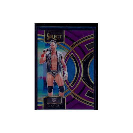 LA Knight 2024 Panini Select WWE Purple /99