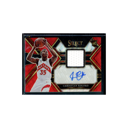 Christian Koloko 2022-23 Panini Select Basketball Red Wave RPA