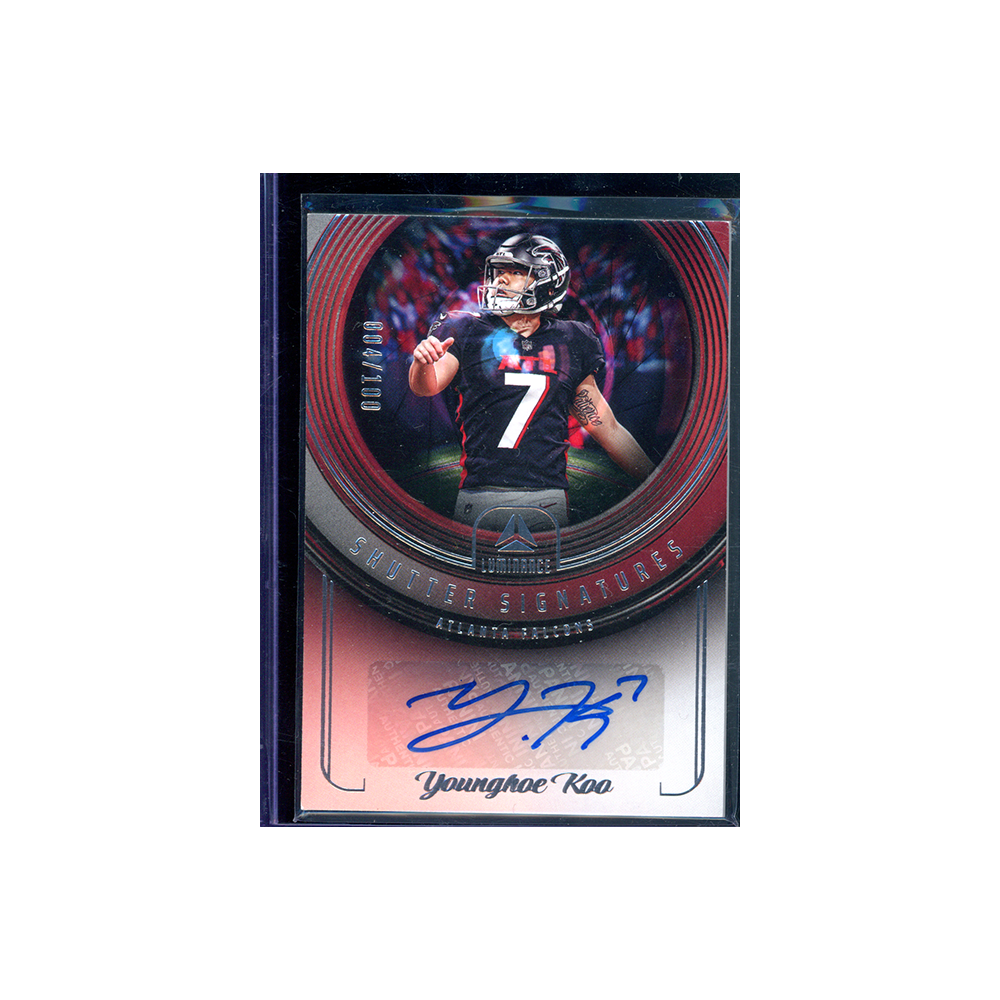 Younghoe Koo 2023 Panini Luminance Football Shutter Signatures Auto /100