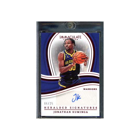 Jonathan Kuminga 2022-23 Panini Immaculate Collection Basketball Herald Signatures Red /25