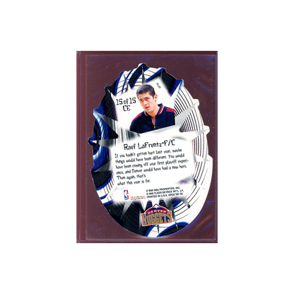 Raef LaFrentz 1999 Skybox Apex Cutting Edge PLUS Die-Cut