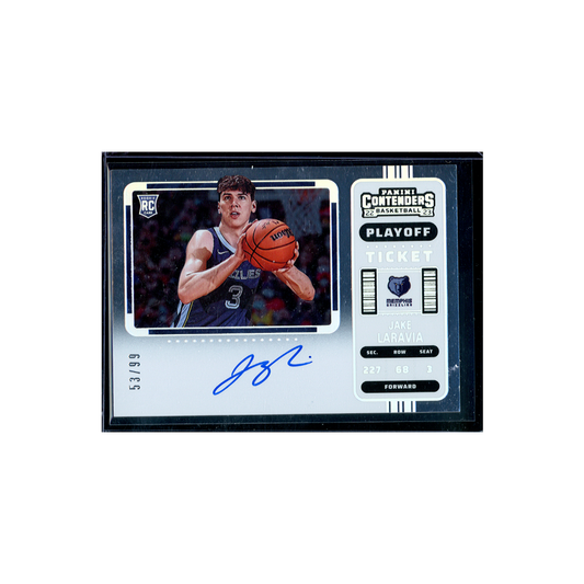 Jake LaRavia 2022-23 Panini Contenders Basketball Playoff Ticket Rookie Auto Variation /99