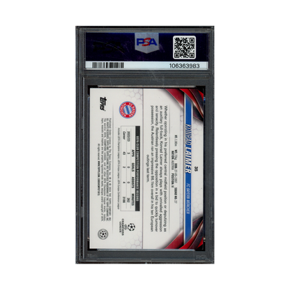Konrad Laimer 2023-24 Topps Chrome UCC Black Refractor /10 PSA 8