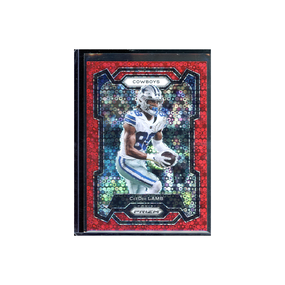 CeeDee Lamb 2023 Panini Prizm Football Fast Break Prizm Red /70