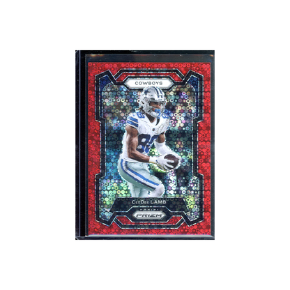 CeeDee Lamb 2023 Panini Prizm Football Fast Break Prizm Red /70