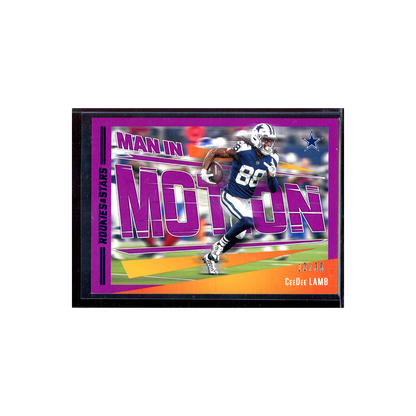 CeeDee Lamb 2023 Panini Rookies & Stars Football Man in Motion Purple /35
