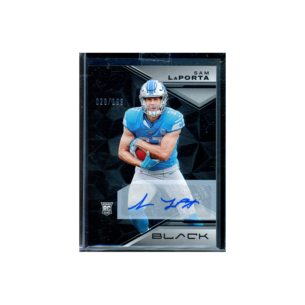 Sam LaPorta 2023 Panini Black Football Rookie Auto /199