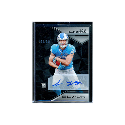 Sam LaPorta 2023 Panini Black Football Rookie Auto /199
