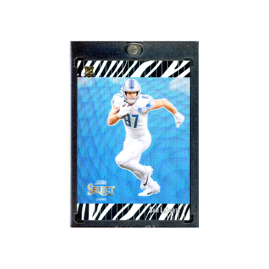 Sam LaPorta 2023 Panini Select Football Zebra Rookie