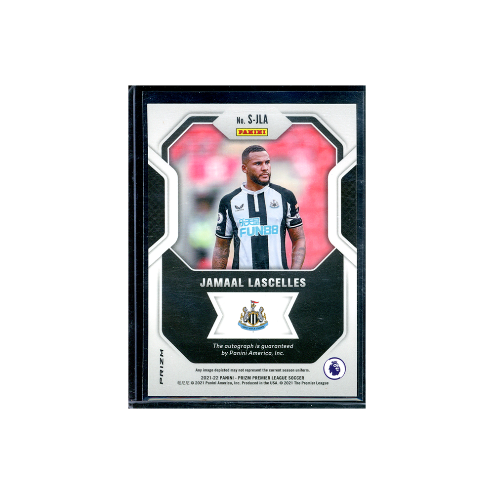 Jamaal Lascelles 2021 Panini Prizm PL Soccer Auto