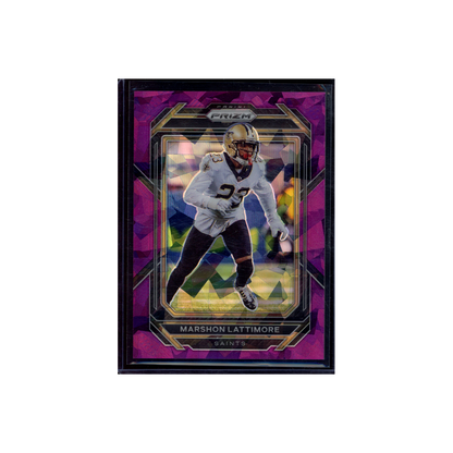 Marshon Lattimore 2022 Panini Prizm Football Purple Ice /225