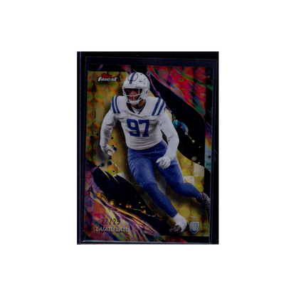 Laiatu Latu 2024 Topps Finest Football Rookie Gold /25