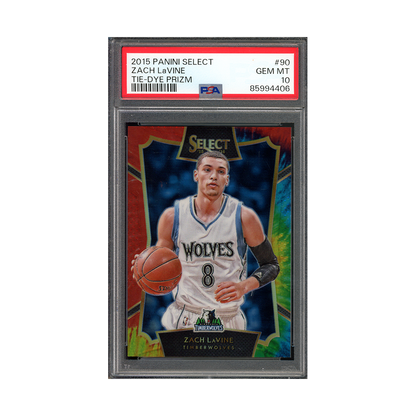 Zach LaVine 2015-16 Panini Select Basketball Tie-Dye Prizm /25 PSA 10