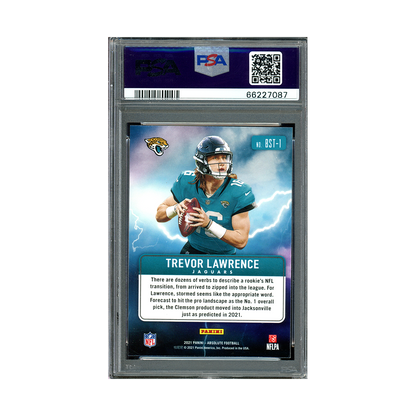 Trevor Lawrence 2021-22 Panini Absolute Football By Storm Rookie PSA 10