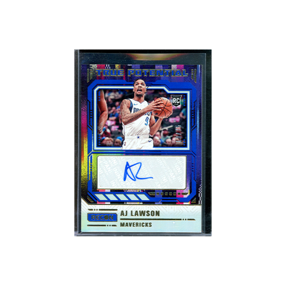 AJ Lawson 2023-24 Panini Recon Basketball True Potential Rookie Auto Blue /75