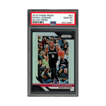 Kawhi Leonard 2018-19 Panini Prizm Basketball Silver Prizm PSA 10