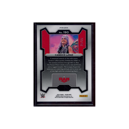 Candice LeRae 2024 Panini Prizm WWE Green Pulsar Prizm /25