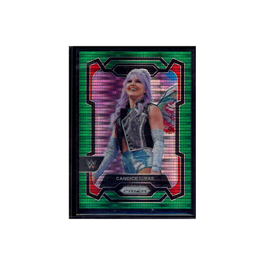Candice LeRae 2024 Panini Prizm WWE Green Pulsar Prizm /25