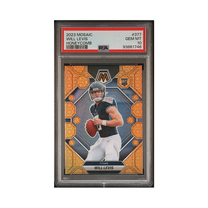 Will Levis 2023 Panini Mosaic Football Honeycomb Rookie PSA 10