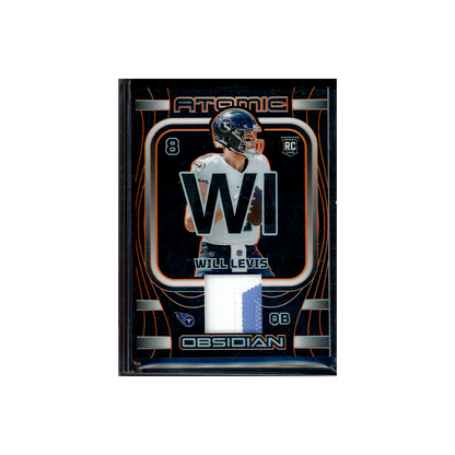 Will Levis 2023 Panini Obsidian Football Rookie Atomic Patch Orange /49
