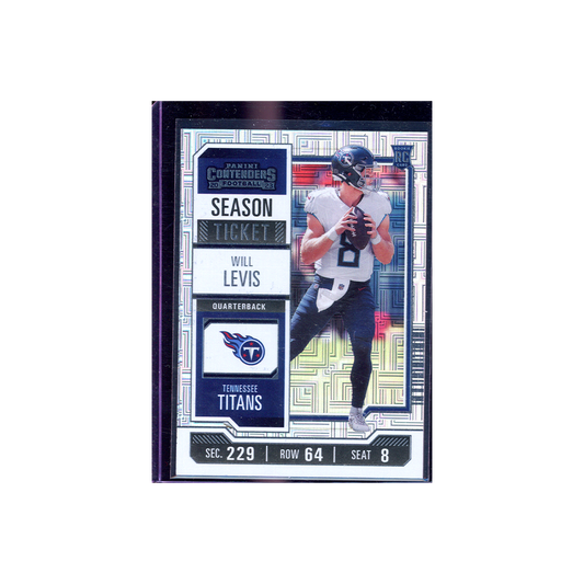 Will Levis 2023 Panini Contenders Football Season Ticket Rookie Mojo