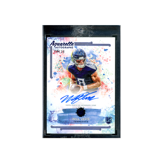 Will Levis 2024 Topps Composite Aquarelle Rookie Auto Blue /20