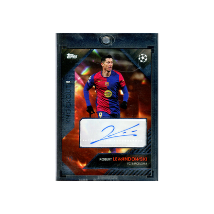 Robert Lewandowski 2024/25 Topps UCC Knockout Auto Red /5