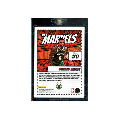 Damian Lillard 2023-24 Panini Donruss Basketball Net Marvels Red /25