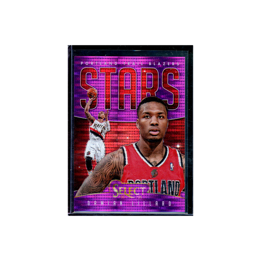 Damian Lillard 2013-14 Panini Select Basketball Stars Purple Pulsar /99