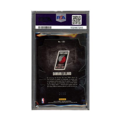Damian Lillard 2013 Panini Crusade Basketball Orange Die-Cut /99 PSA 8