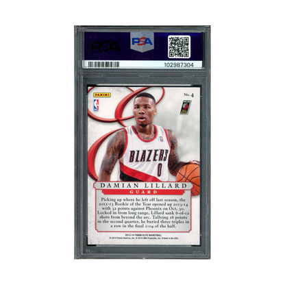 Damian Lillard 2013 Panini Elite Basketball Elite Series Gold /24 PSA 10