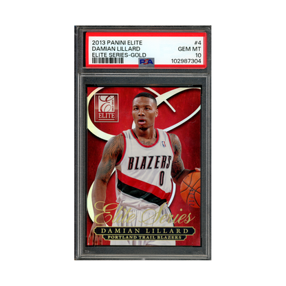 Damian Lillard 2013 Panini Elite Basketball Elite Series Gold /24 PSA 10