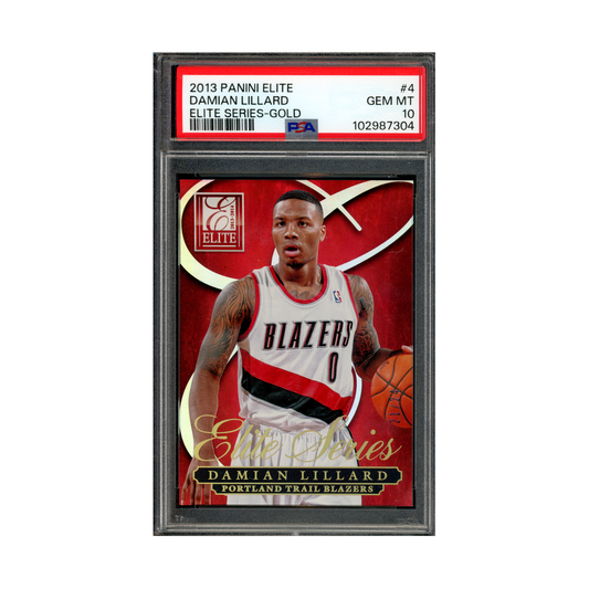 Damian Lillard 2013 Panini Elite Basketball Elite Series Gold /24 PSA 10