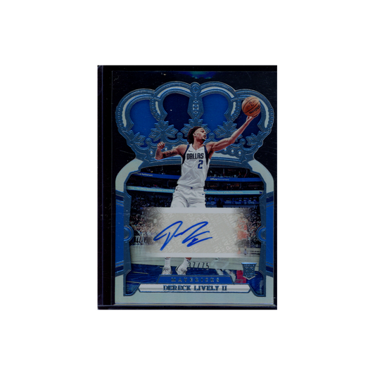 Dereck Lively II 2023-24 Panini Crown Royale Basketball Rookie Auto /75
