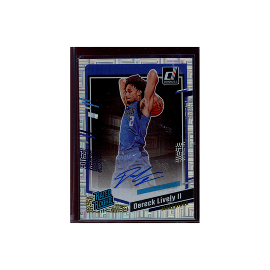Dereck Lively II 2023-24 Panini Donruss Basketball Rated Rookie Choice Auto