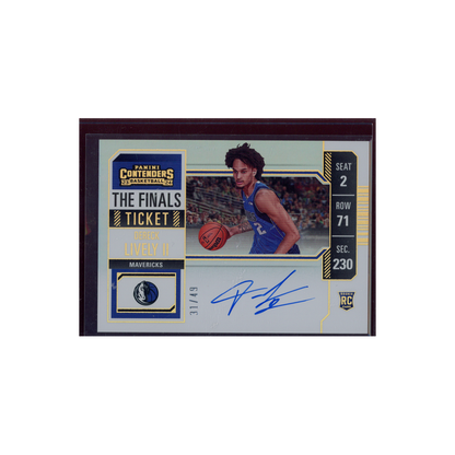 Dereck Lively II 2023-24 Panini Contenders Basketball Rookie Variation Finals Ticket Auto /49