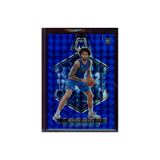Dereck Lively II 2023-24 Panini Mosaic Basketball Rookie Blue /199