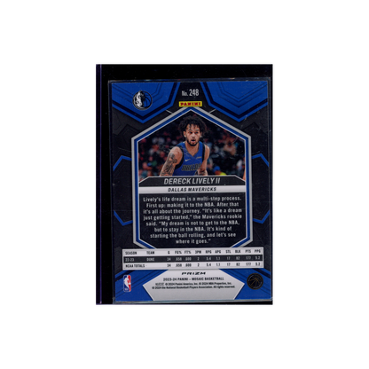 Dereck Lively II 2023-24 Panini Mosaic Basketball Rookie Green
