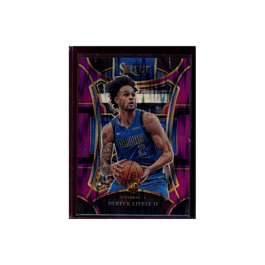 Dereck Lively II 2023-24 Panini Select Basketball Rookie Mezzanine Purple Shock /175