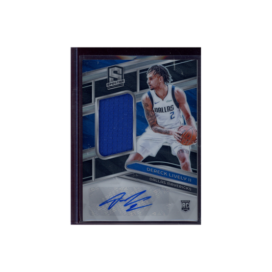 Dereck Lively II 2023-24 Panini Spectra Basketball Rookie Jersey Auto /199