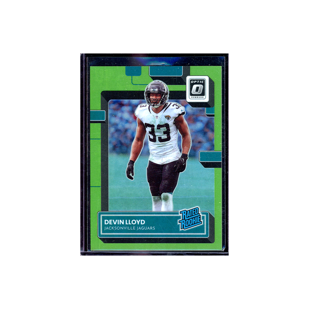 Devin Lloyd 2022 Panini Donruss Optic Football Rated Rookie Lime Green /35