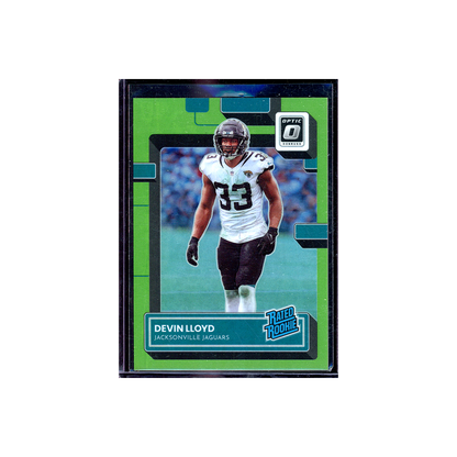 Devin Lloyd 2022 Panini Donruss Optic Football Rated Rookie Lime Green /35