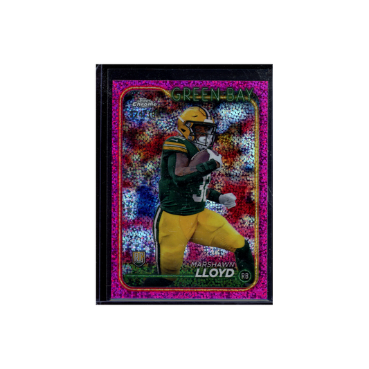 Marshawn Lloyd 2024 Topps Chrome Football Rookie Pink Mini Diamond /399