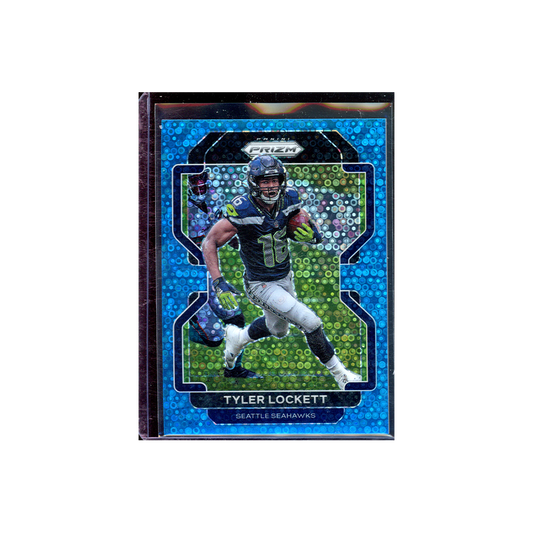 Tyler Lockett 2021 Panini Prizm Football Blue No Huddle Prizm /79